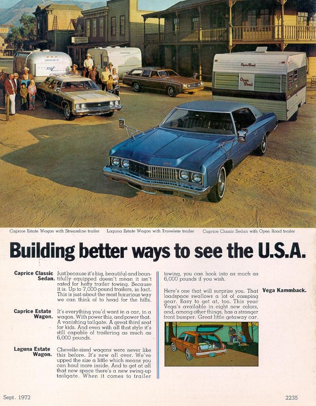 1973 Chevrolet Recreational Vehicles Brochure Page 13